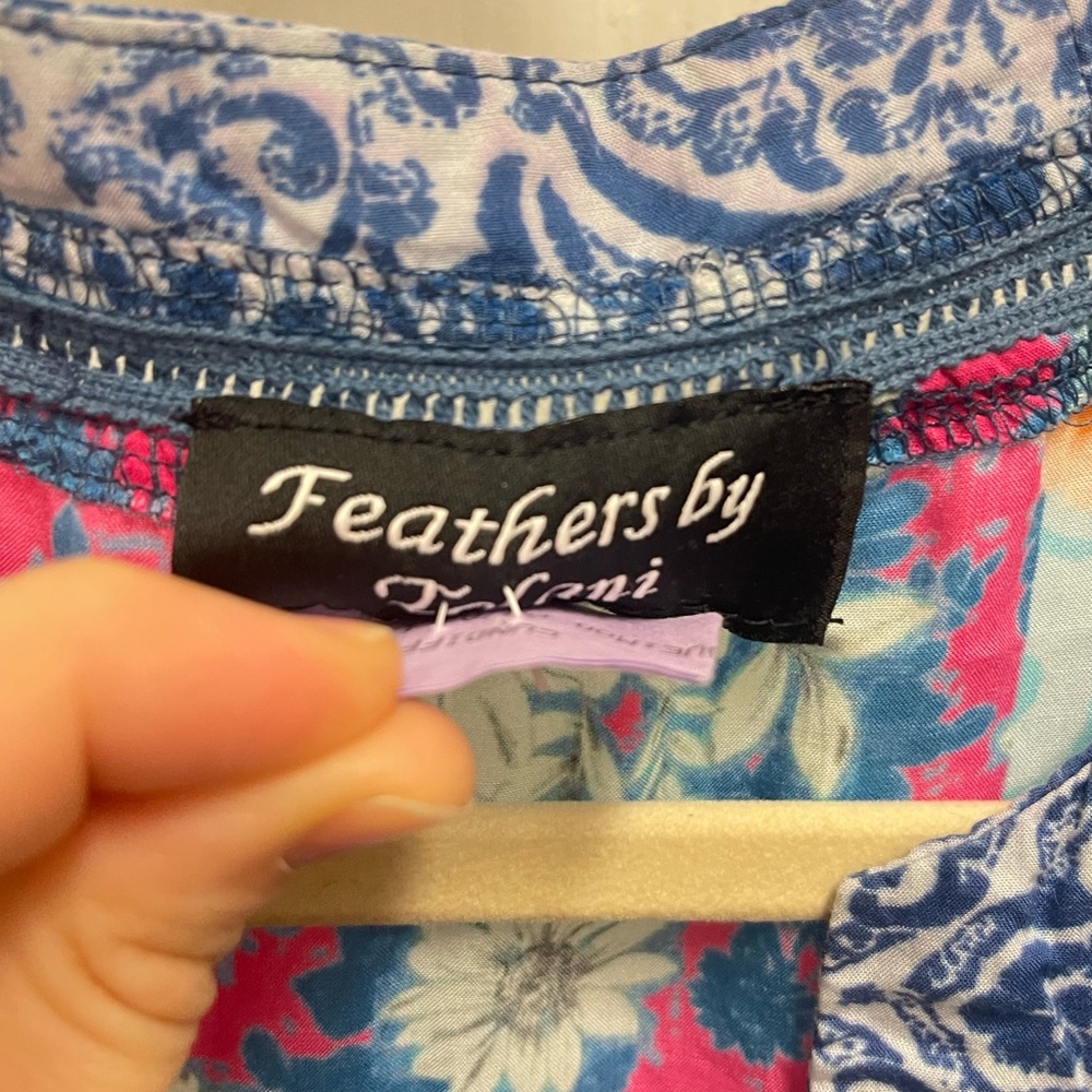 Feathers By Tolani Colorful Multi Pattern Dress - image 5